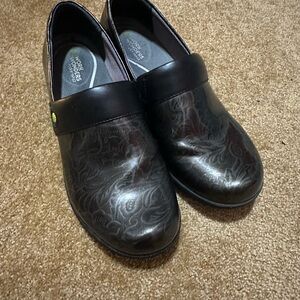 Dansko Black Mules Slip-On Clogs